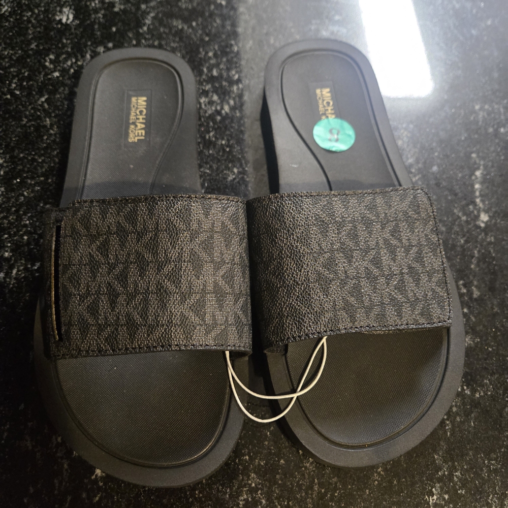 Michael Kors Black Slippers